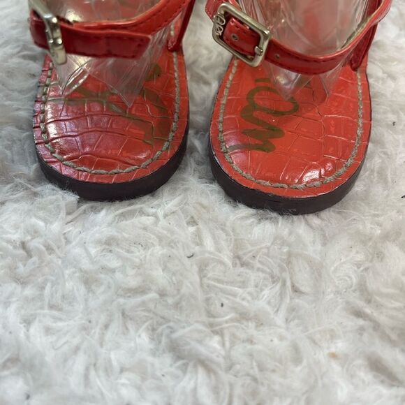 Sam Edelman Gigi snake skin print faux leather T strap thong sandals size 10 - Picture 6 of 8